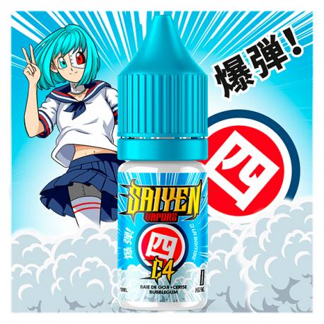 E liquid C4 Saiyen Vapors, goji berries, cherries and bubblegum e liquid  flavours | Le Petit Vapoteur