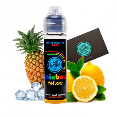 E liquide Rainbow Yellow 50 ml, fresh pineapple and lemon flavours| Le  Petit Vapoteur