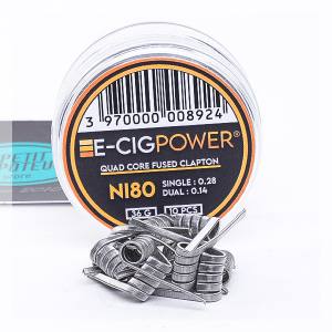 Coils NI80 Quad Core Fused Clapton E-cig Power