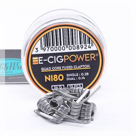 Coils NI80 Quad Core Fused Clapton E-cig Power