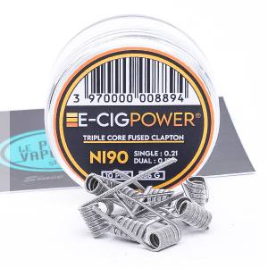 Coils NI90 Triple Core Fused Clapton E-cig Power