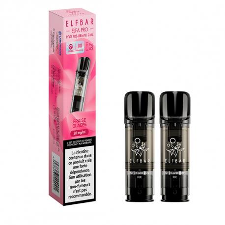 Cartouche Fraise Glacée ELFA Pro Elf Bar, cartouche saveur fraise glacée