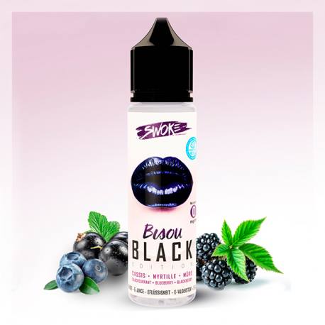 E liquid Bisou Black Swoke 50 ml, red fruit e liquid flavours| Le Petit  Vapoteur