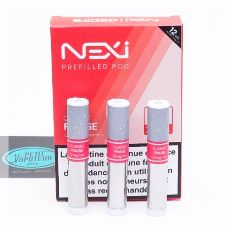 Cartouches Classic Fraise Nexi One