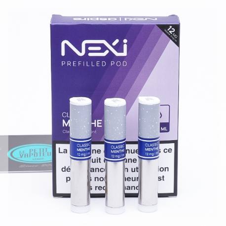 Cartouches Classic Menthe Nexi One