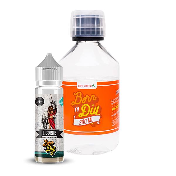 Licorne Astrale Curieux - Ready to DIY, pack avec arme, base et boosters,  240 ml | Le Petit Vapoteur