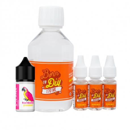 Framboise Passion Ready To diy, pack avec arme, base et boosters | Le  Petit Vapoteur