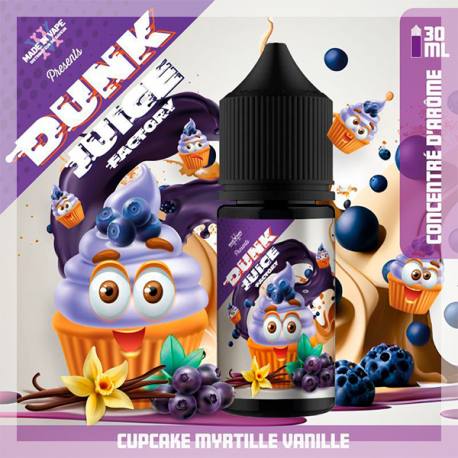 Concentré Cupcake Myrtille Vanille Dunk Juice Factory 30 ml