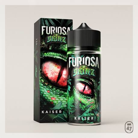 E liquide Kaiser Furiosa Skinz 80 ml, e liquide saveurs fraise, kiwi,  acrola | Le Petit Vapoteur