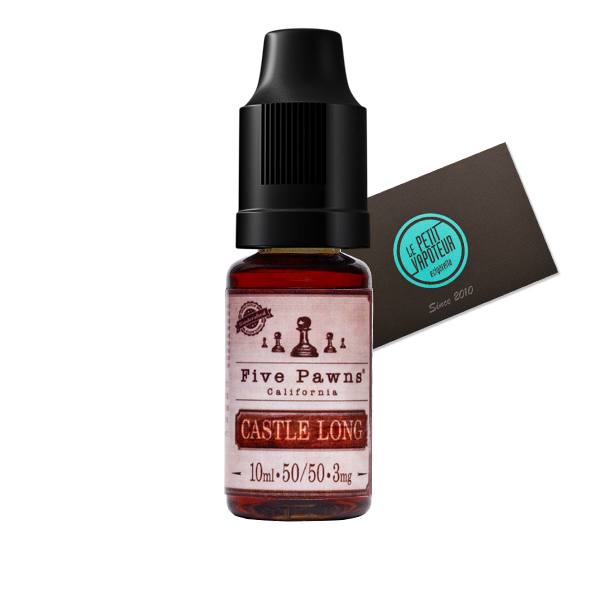 E liquide Five Pawns Castle Long, e liquide saveurs noix de coco et amandes  | Le Petit Vapoteur