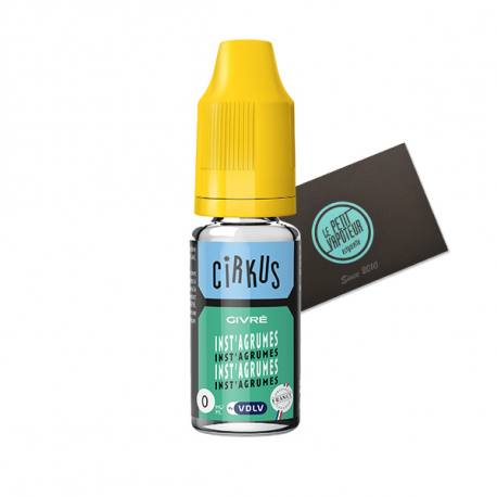 E liquid Inst'Agrumes Cirkus, fresh, orange, lemon and grapefruit flavours|  Le Petit Vapoteur