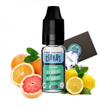 Concentrate Inst'Agrumes Cirkus, lemon, orange and grapefruit e liquid  flavours | Le Petit Vapoteur