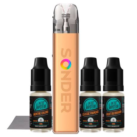 Pack Sonder Q2 Débutant, kit cigarette électronique débutant Sonder Q2
