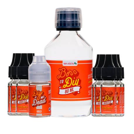 Gold Ready to DIY Pack, aroma, base and booster pack | Le Petit Vapoteur