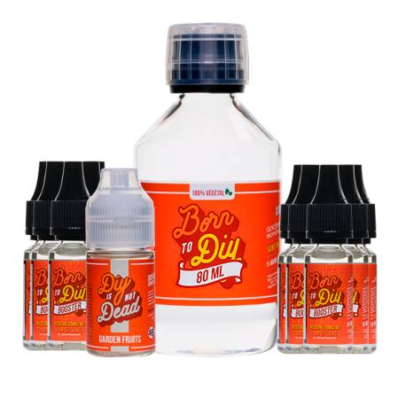 Pack Garden Fruits Ready to DIY, pack avec arme, base et boosters de  nicotine | Le Petit Vapoteur