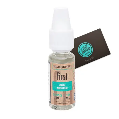 Gum Menthe First aux sels de nicotine