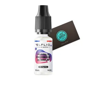 Myrtille Framboise acidulée ELFLIQ aux sels de nicotine