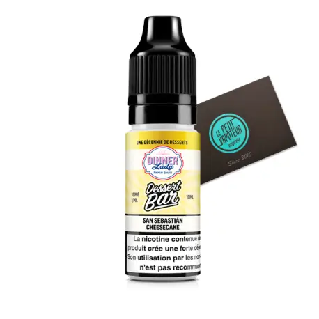 San Sebastian Cheesecake Dessert Bar Dinner Lady with Nicotine Salts 
