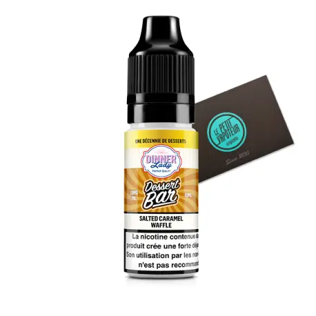 Salted Caramel Waffle Dessert Bar Dinner Lady with Nicotine Salts 