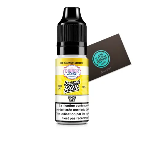 Lemon Tart Dessert Bar Dinner Lady with Nicotine Salts