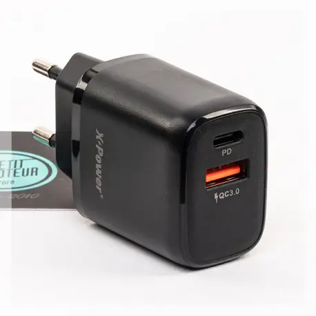 Adaptateur USB et USB-C secteur VQT33 X Power