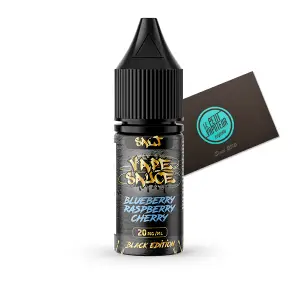 Blueberry Raspberry Cherry Vape Sauce Black Edition Salt aux sels de nicotine