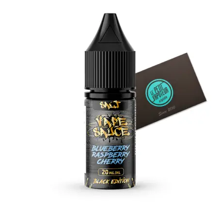 Blueberry Raspberry Cherry Vape Sauce Black Edition Salt aux sels de nicotine