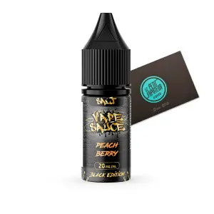 E liquide peach berry vape sauce black edition salt aux sels de nicotine