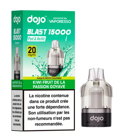 Cartouche Dojo Blast 15K Kiwi Fruit de la Passion Goyave