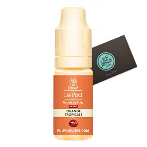Orange Tropicale Le Pod Liquide by Pulp aux sels de nicotine