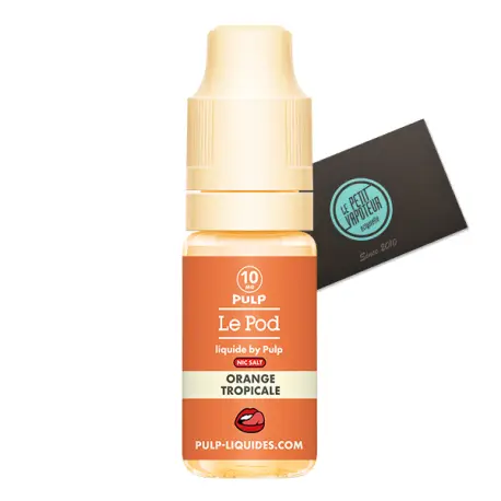 Orange Tropicale Le Pod Liquide by Pulp aux sels de nicotine