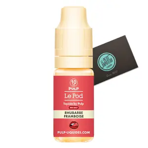Rhubarbe Framboise Le Pod Liquide by Pulp aux sels de nicotine