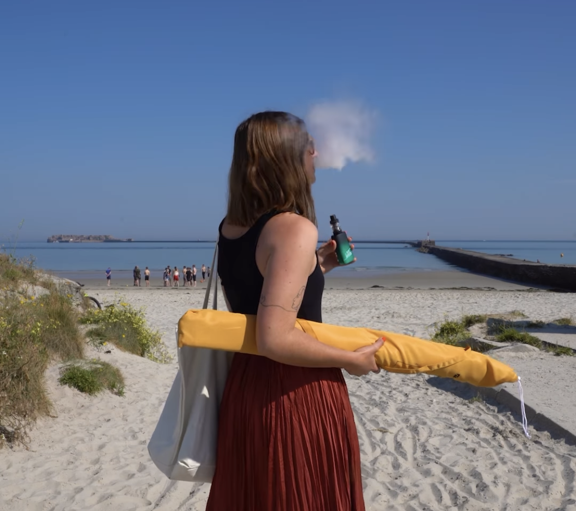 Vapoter pendant l'été