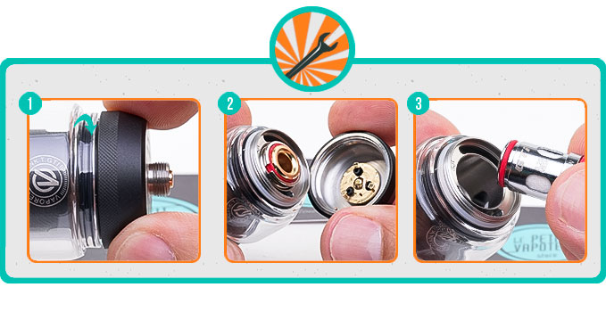 Changement de résistance du Clearomiseur iTank T Vaporesso