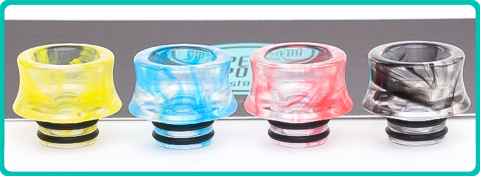 Drip Tip 510 Curved Light, accessoire au standard 510 pour une ...