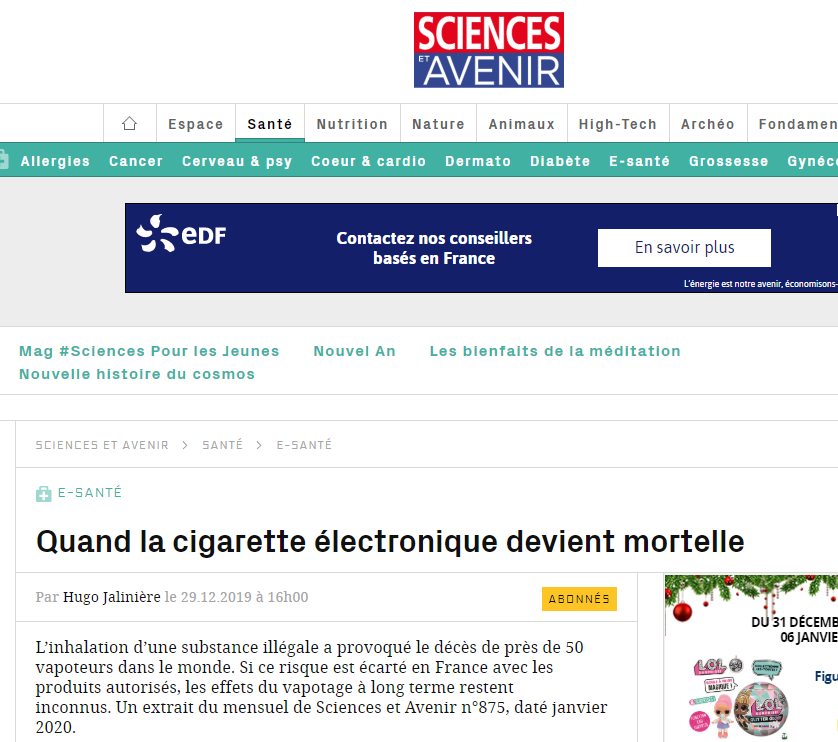 Revue de presse 2019 : le top 5 des gros titres ! - le petit vapoteur