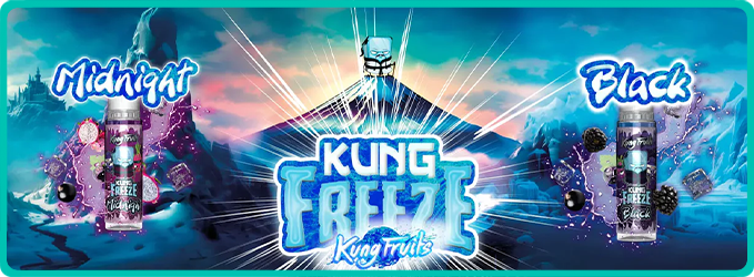 E liquide Midnight Kung Freeze 50 ml, e liquide saveurs fruit du dragon et  cassis, frais