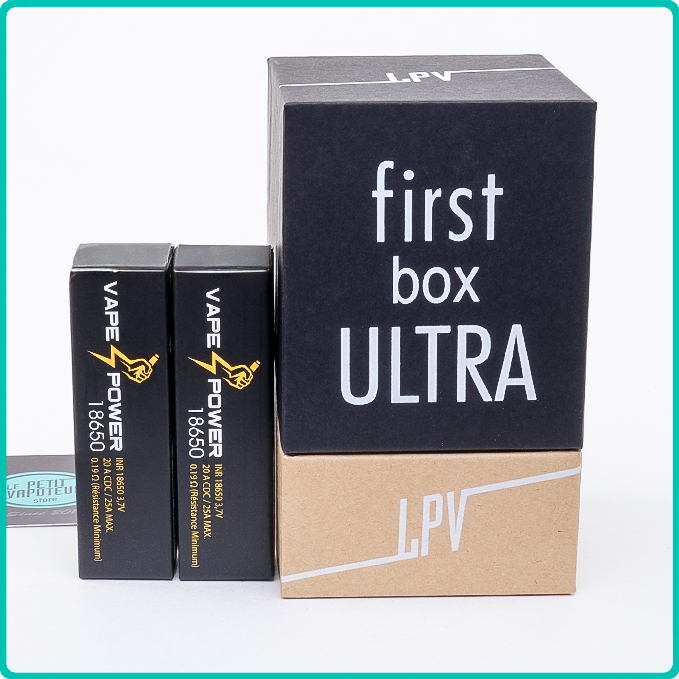 Pack First Box Ultra Découverte, First Box Ultra et deux accus Vape ...
