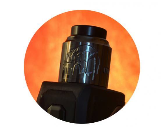 Zoom sur le dripper Nightmare Mini 25  RDA de Suicide Mods